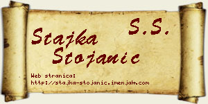 Stajka Stojanić vizit kartica